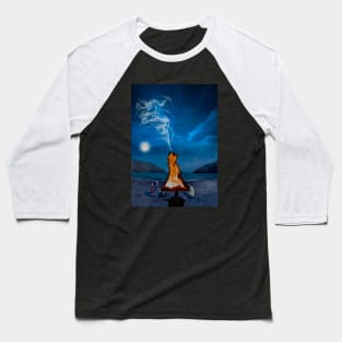 Guitar on the beach (Regular) Baseball T-Shirt